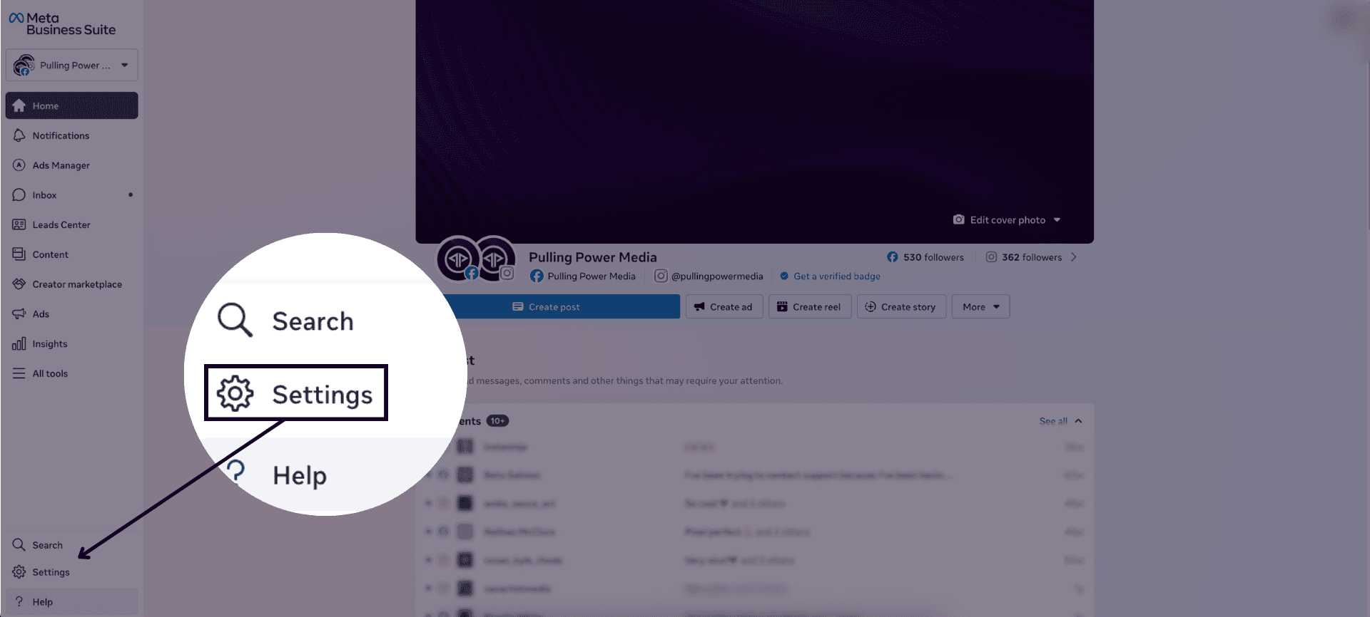 How to grant partner access in Meta Business Suite 